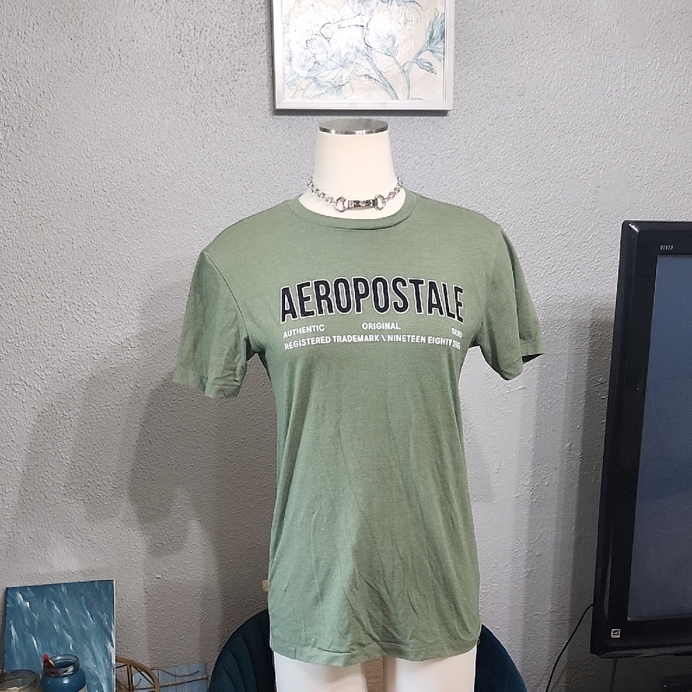 Aeropostale Green Logo Tee Sz. Xs